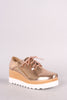 Patent Lug Sole Lace Up Oxford Platform Wedge