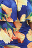 Flutter Bardot Floral Fitted Maxi Dress