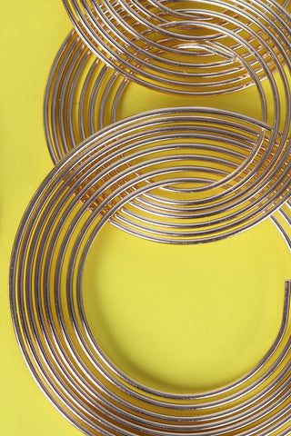 Interlocking Circular Drop Earrings