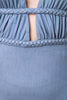 Halter Chambray Backless Dress